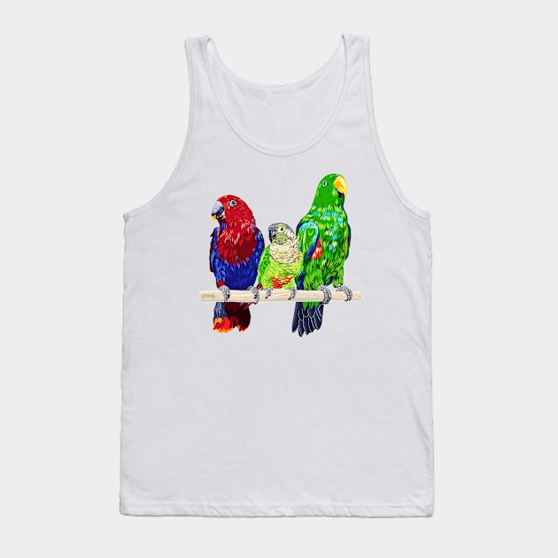 3 Parrots Tank Top by MichellePhong